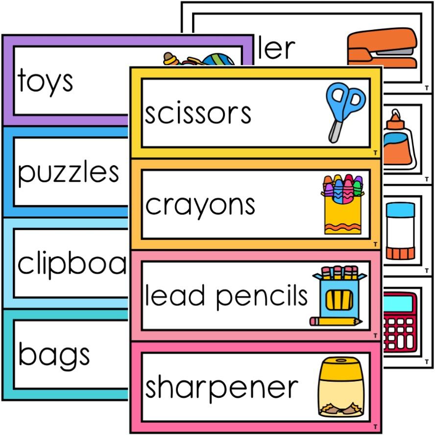 Classroom Labels top teacher