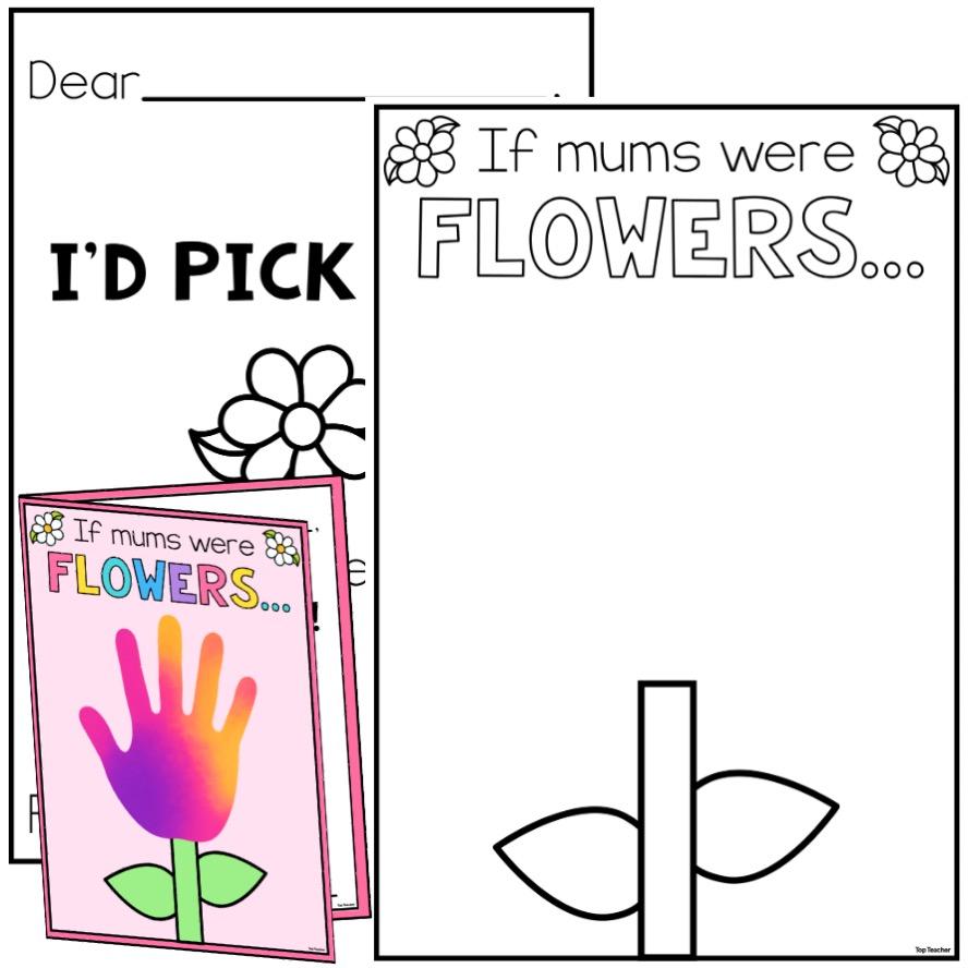 If Mums Were Flowers Mother's Day Card top teacher