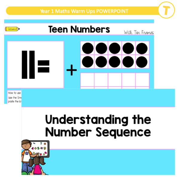 Year 1 Maths Warm Ups POWERPOINT - Image 3