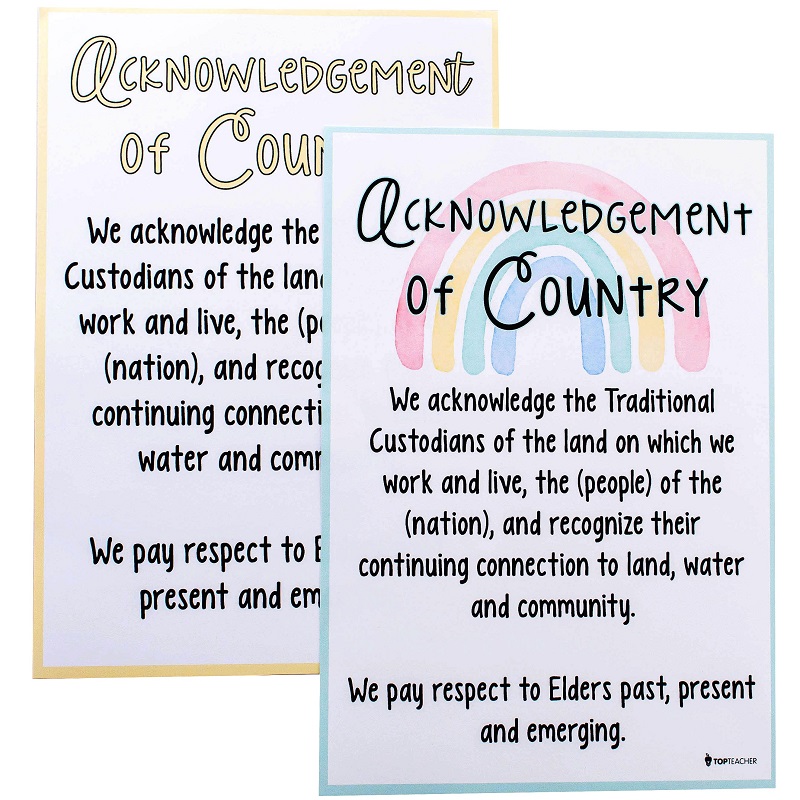 Acknowledgement of Country Rainbow Top Teacher Acknowledgement of Country Rainbow Top Teacher