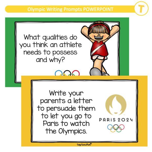 Olympic Writing Prompts POWERPOINT - Image 3