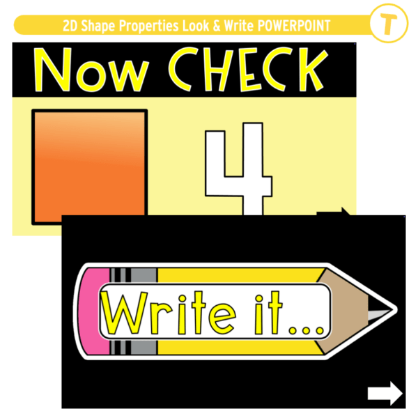 2D Shape Properties Look & Write POWERPOINT - Image 3