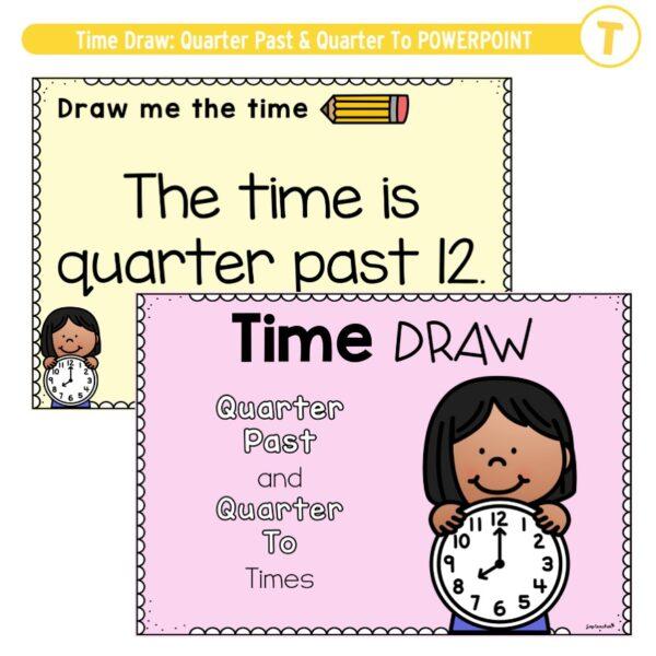 Time Draw: Quarter Past & Quarter to POWERPOINT - Image 2