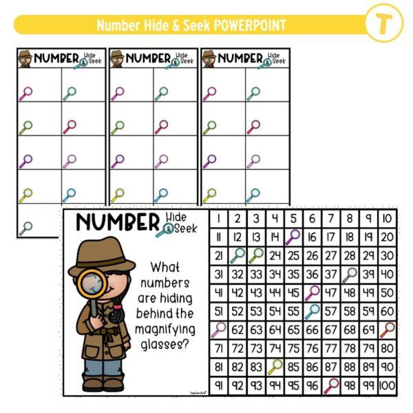 Number Hide & Seek POWERPOINT - Image 2