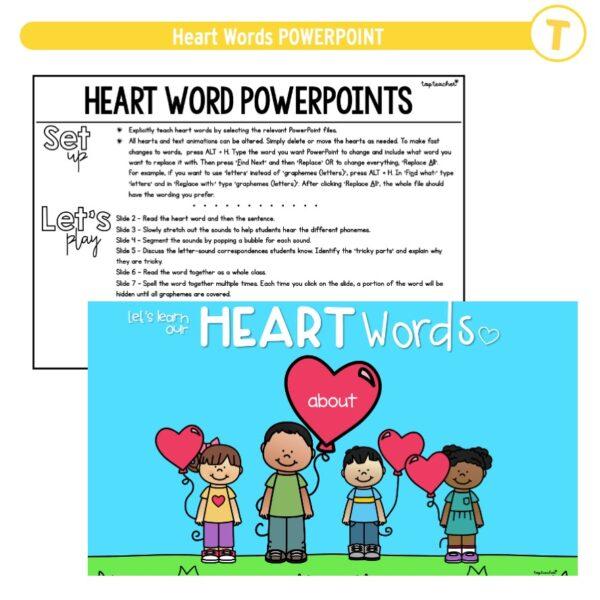 Heart Words POWERPOINT - Image 2