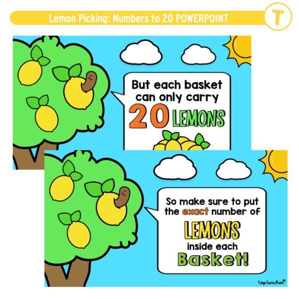 Lemon Picking: Numbers to 20 POWERPOINT - Image 3