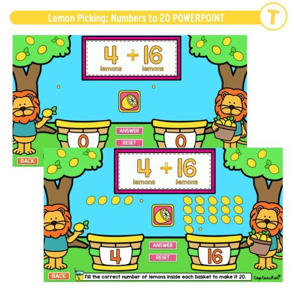 Lemon Picking: Numbers to 20 POWERPOINT - Image 4