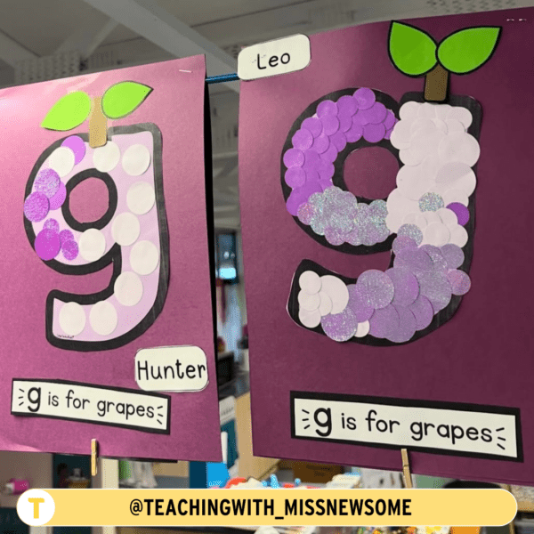 Alphabet Craft Printable Template: Letter G - Image 2