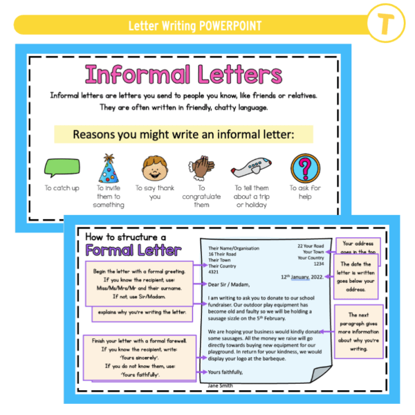 Letter Writing POWERPOINT - Image 3