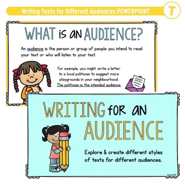 Writing Texts for Different Audiences POWERPOINT - Image 2