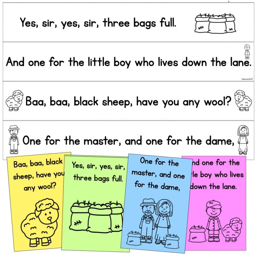 Baa Baa Black Sheep Printables - Top Teacher