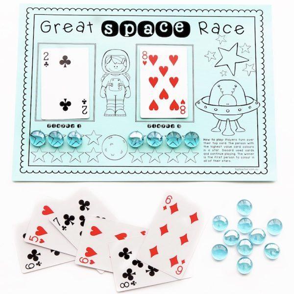 Great Space Race: Identifying Largest Number Game - Image 2