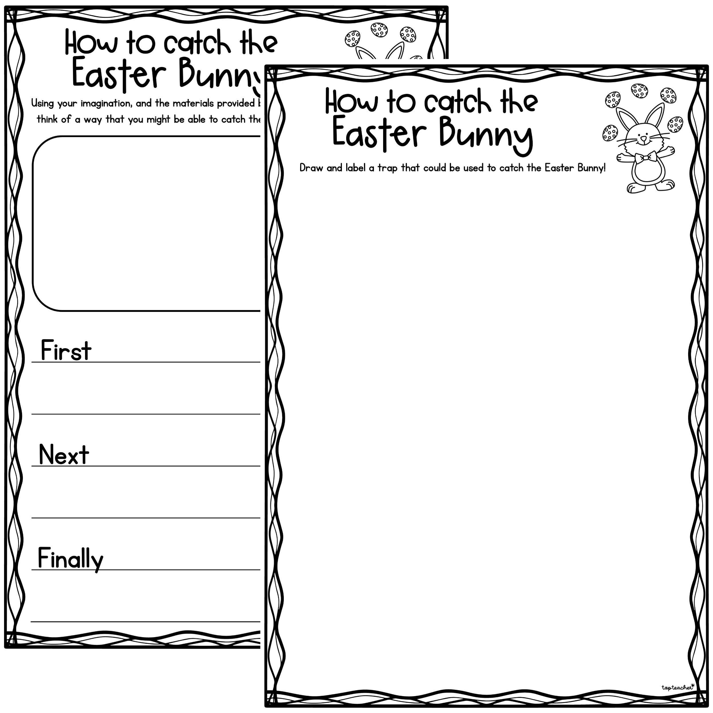 How to Catch the Easter Bunny STEM Activity – Top Teacher
