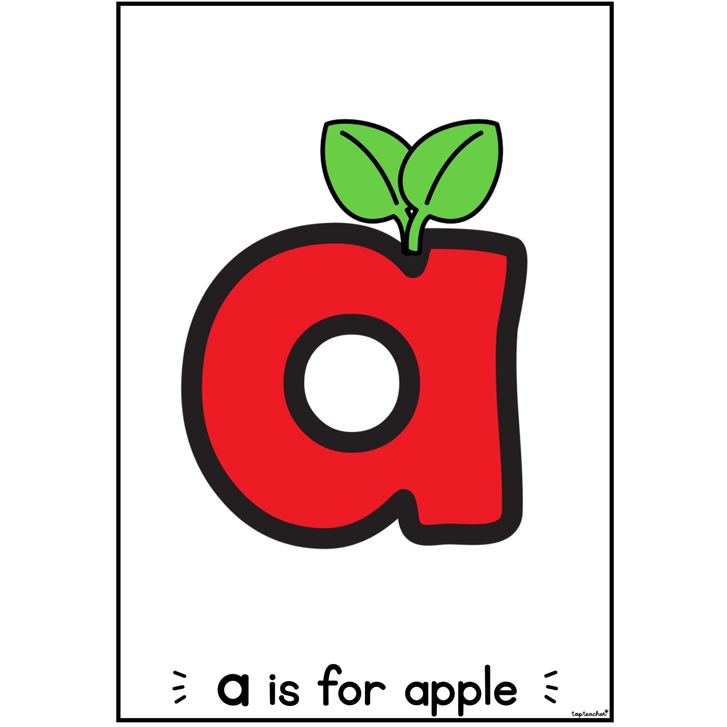 Letter A Apple Clipart