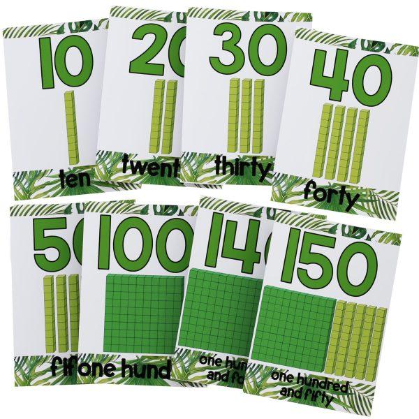 MAB Place Value Posters Tropical - Image 2