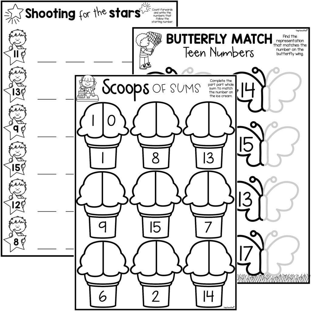 Numbers To 20 Worksheet French