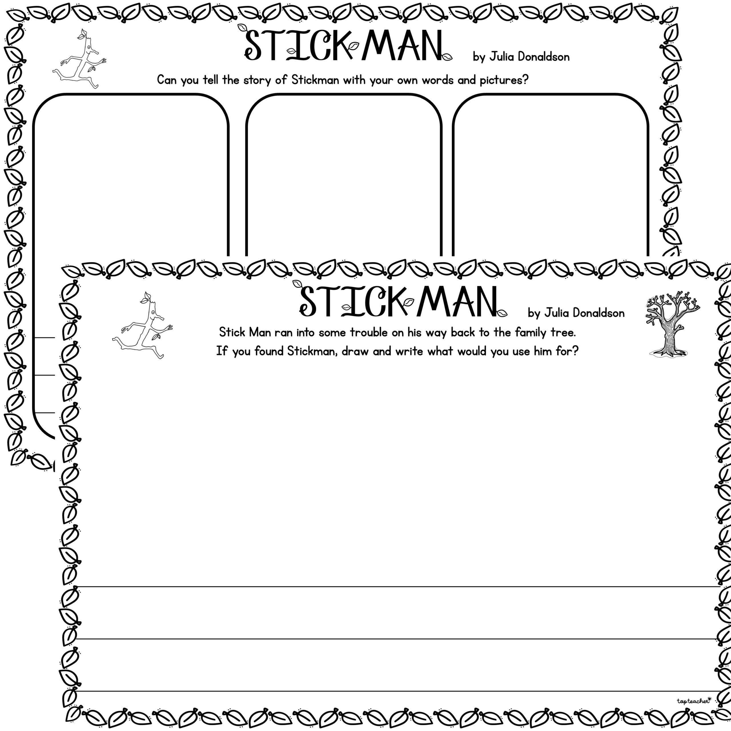 Stick Man Craftivity – Top Teacher