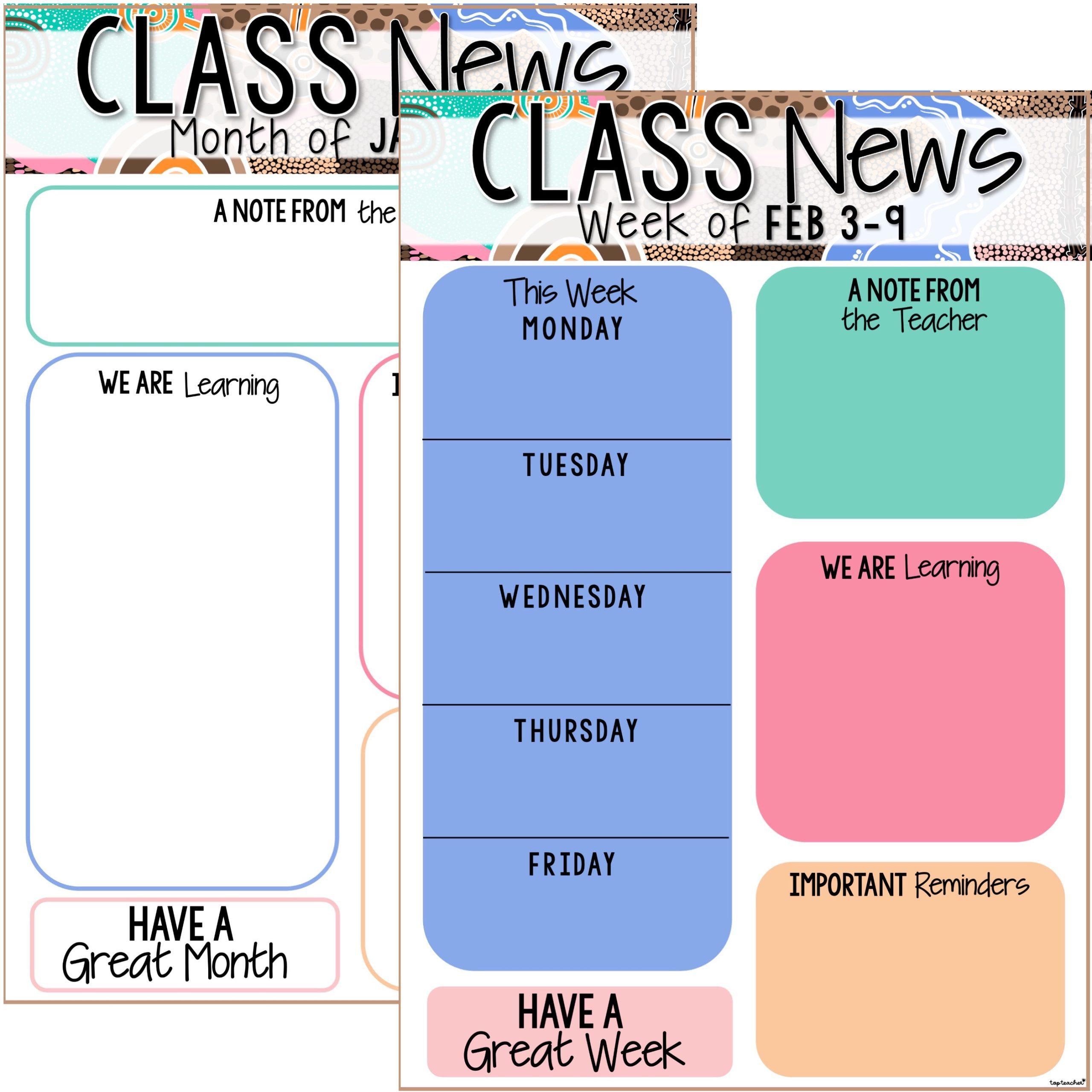 Newsletter template juguli top teacher