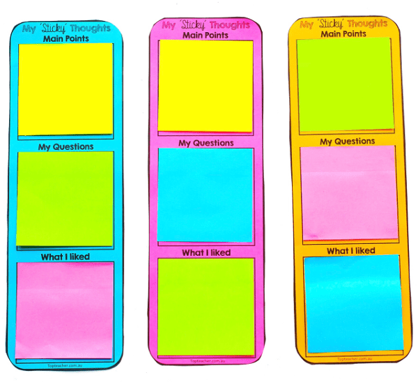 My Sticky Thoughts Bookmark - Image 2