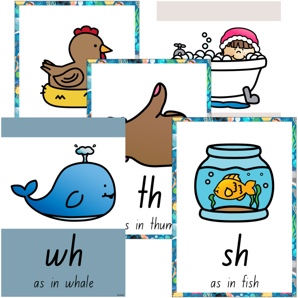 Digraph Posters Ocean Wonderland – Top Teacher