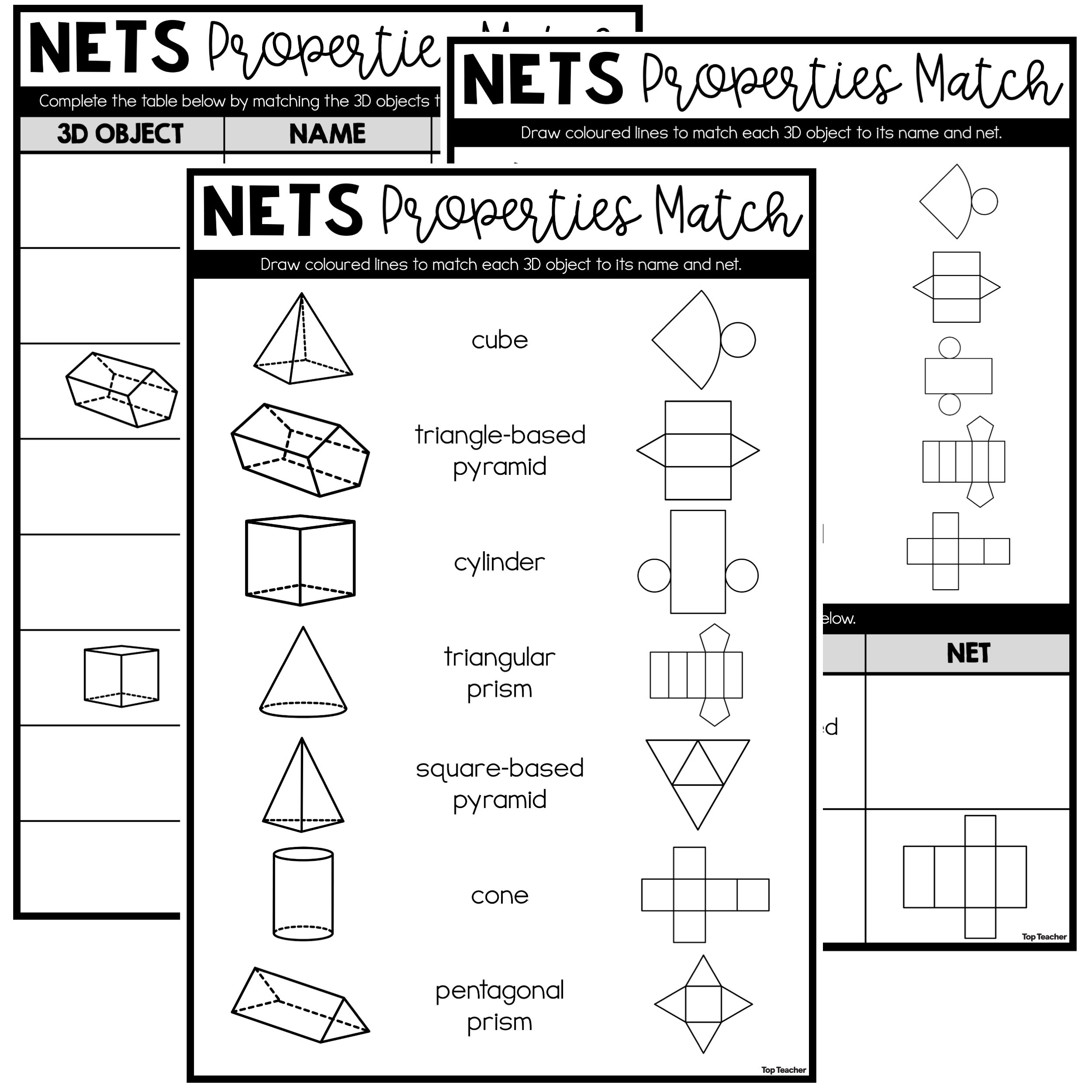 Nets Properties Match top teacher