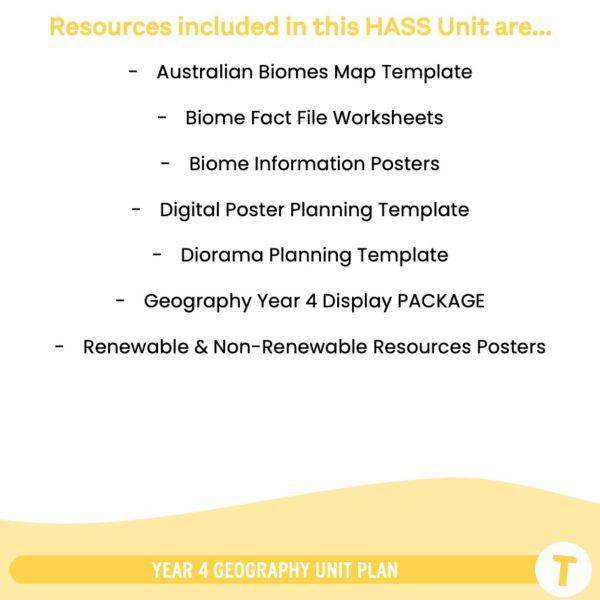 Geography Year 4 UNIT PLAN - Image 5