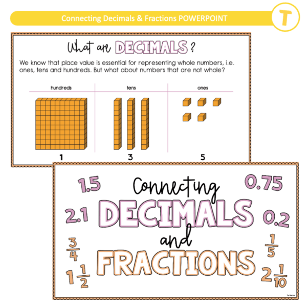 Connecting Decimals & Fractions POWERPOINT - Image 2