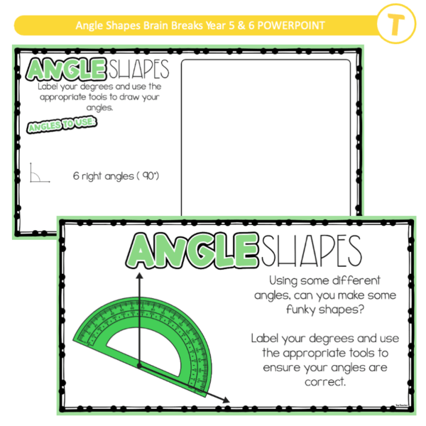Angle Shapes Brain Breaks Year 5 & 6 POWERPOINT - Image 2