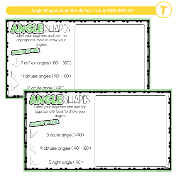 Angle Shapes Brain Breaks Year 5 & 6 POWERPOINT - Image 3