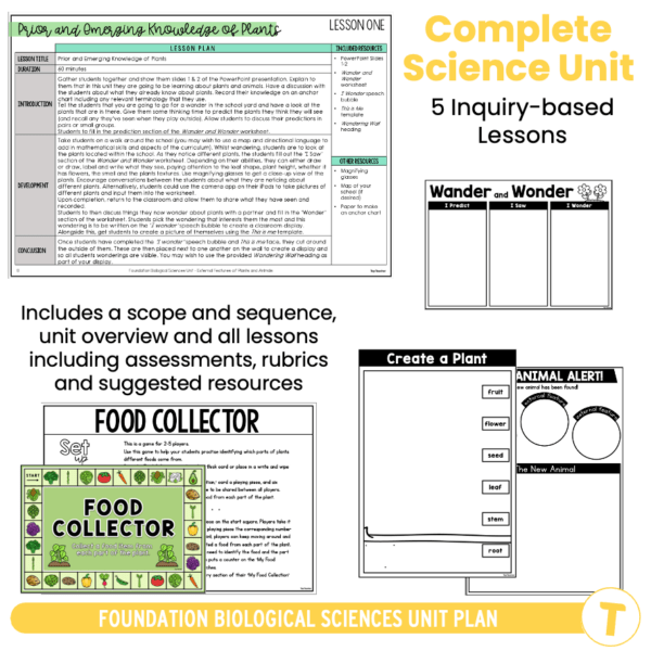 Biological Sciences Foundation UNIT PLAN - Image 2