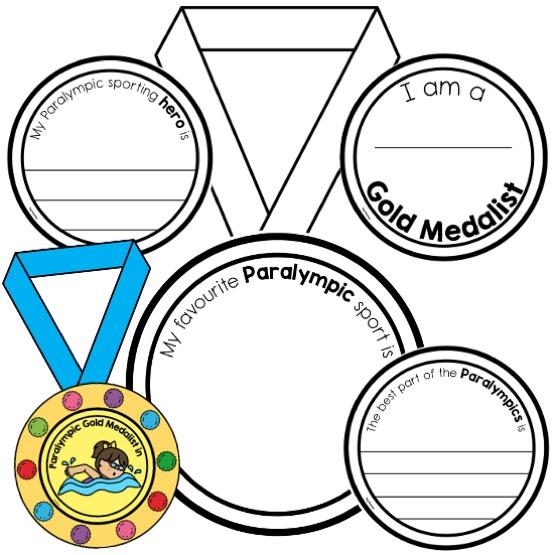 Paralympics Paper Plate Medal Craft - Top Teacher