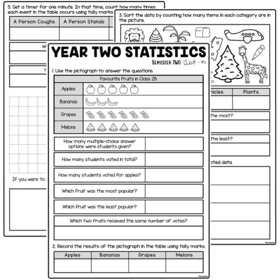 Statistics Strand Assessment: Year 2 Semester 2 – Top Teacher