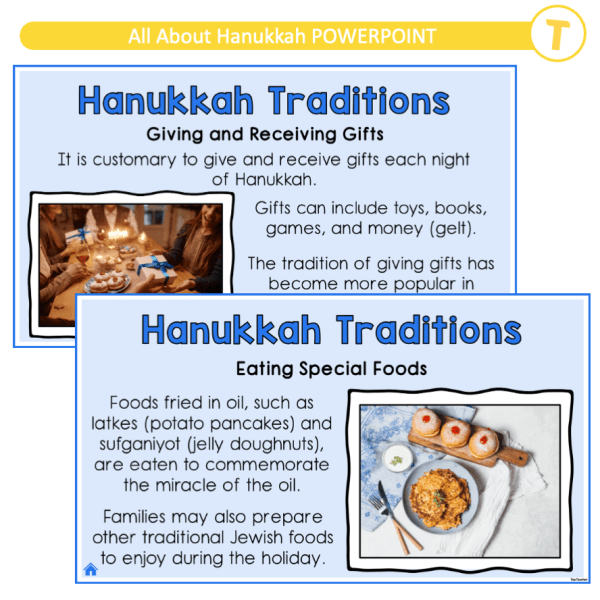 All About Hanukkah POWERPOINT - Image 3
