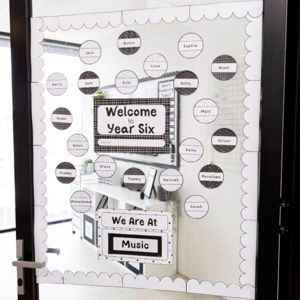 Welcome Door Display Monochrome: Back to School - Image 2