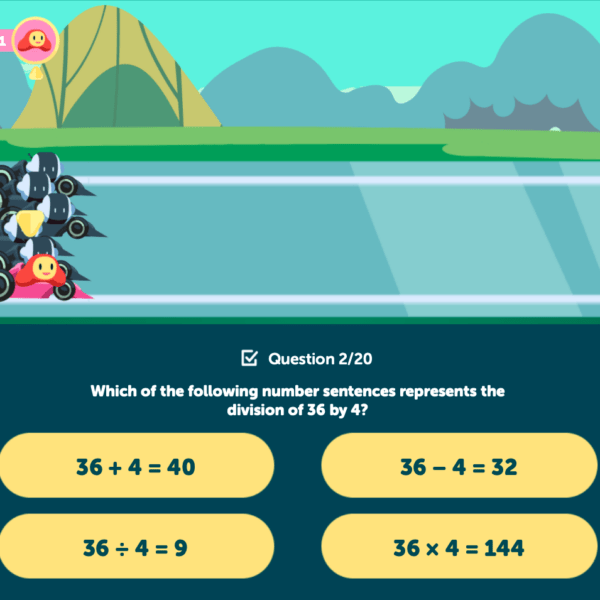 Dividing One- & Two-Digit Numbers LET’S RACE - Image 2