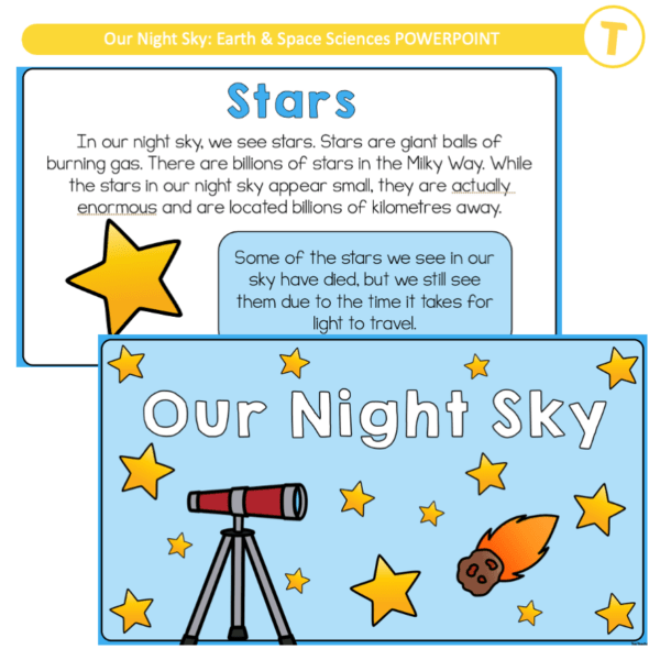 Our Night Sky: Earth & Space Sciences POWERPOINT - Image 2