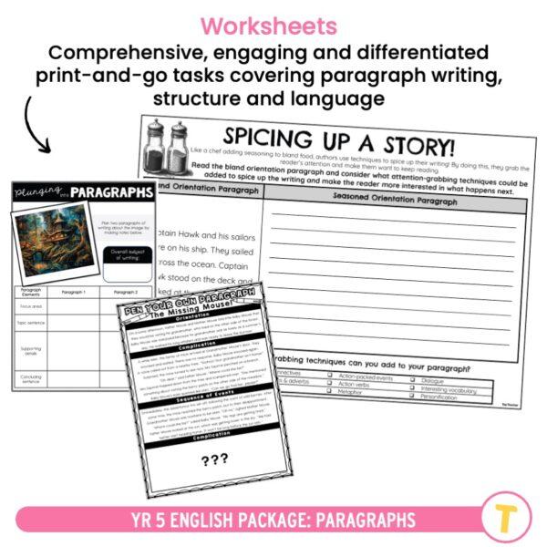 Year 5 English Package: Paragraphs - Image 2