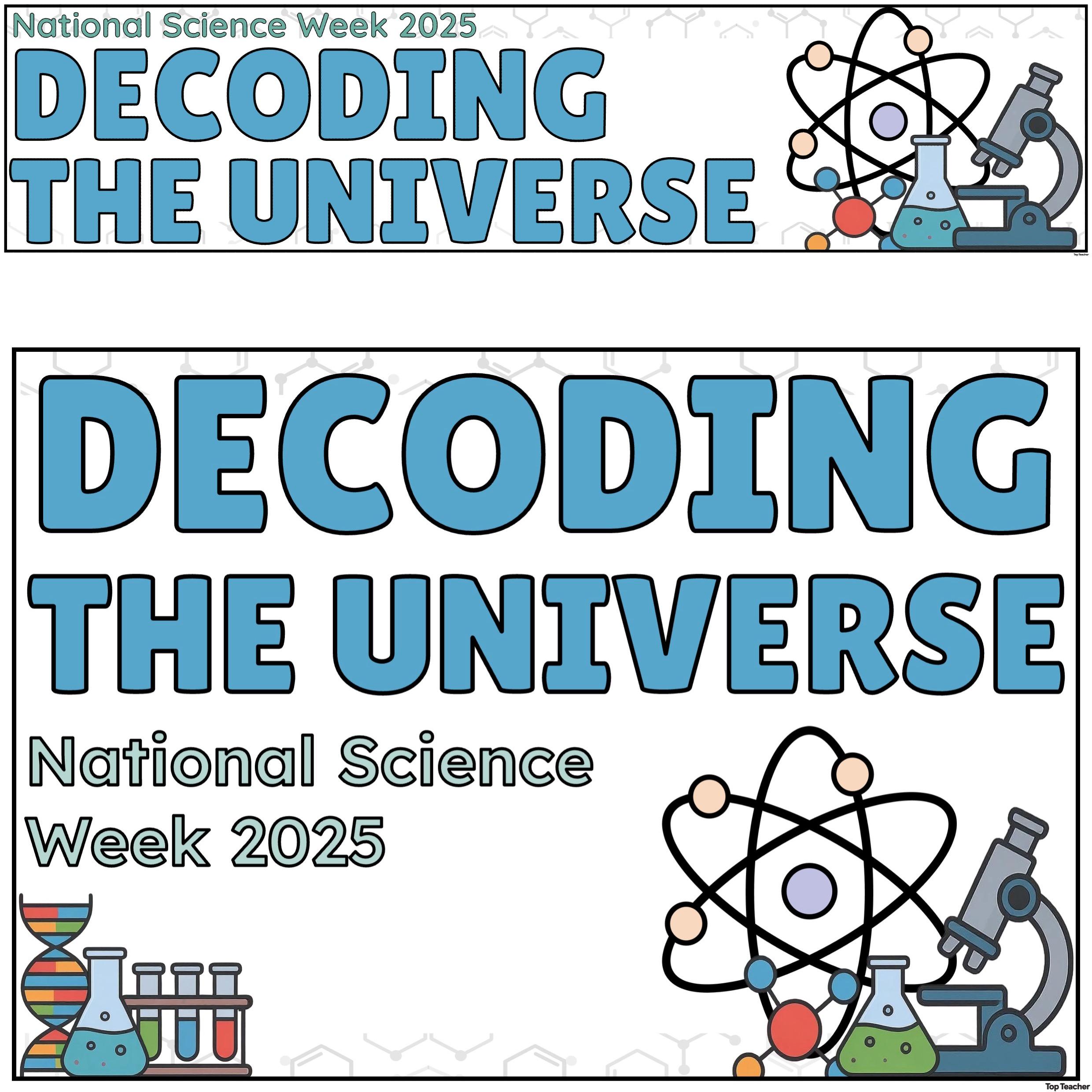 Science Week Banner and Poster Cover Image TT
