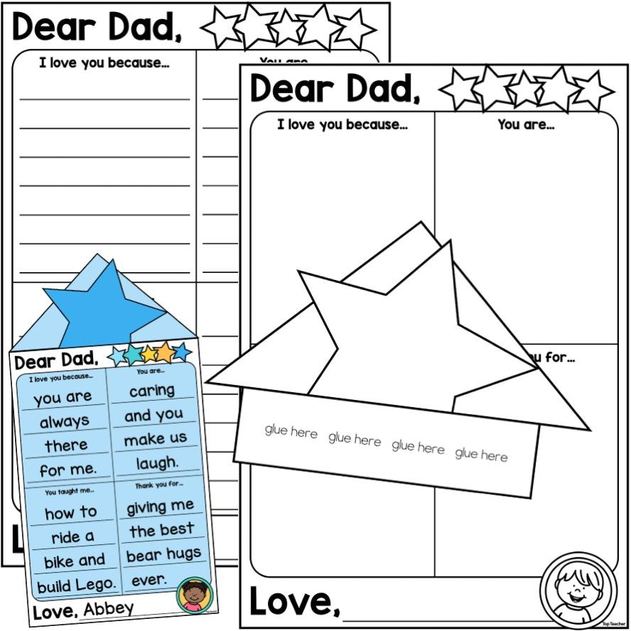 Father's Day Letter Template Top Teacher